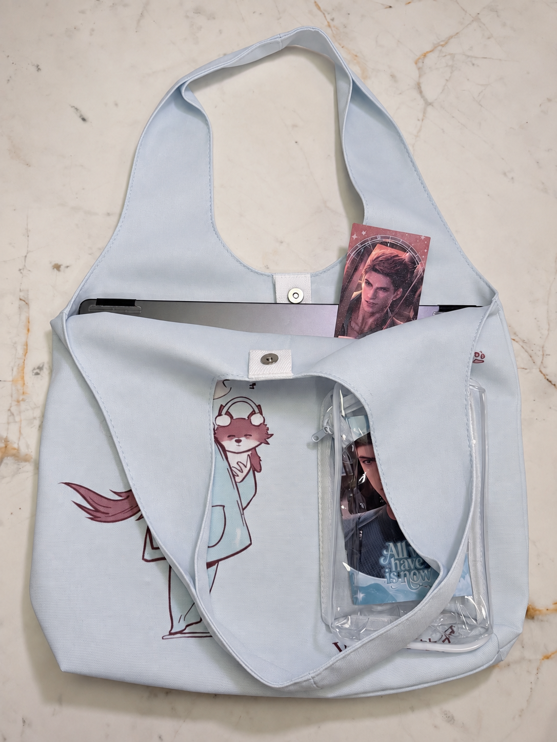 Love and Deepspace Character Ita Bag – Clear Display Tote – Choose Your Love Interest