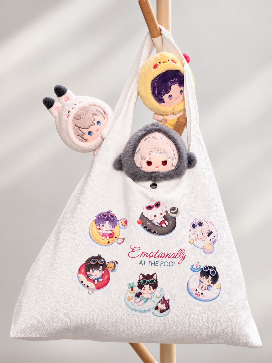 Love and Deepspace Love and Deepspace Character Canvas Shoulder Tote Bag
