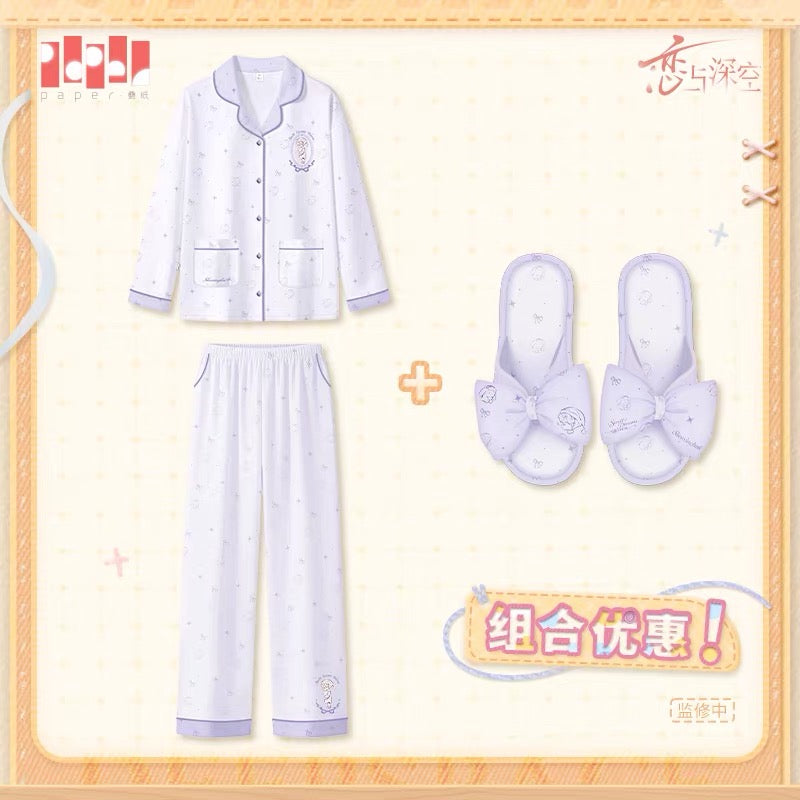 Love and Deepspace Sweet Dreams Woven Series Pajama + Slipper Set