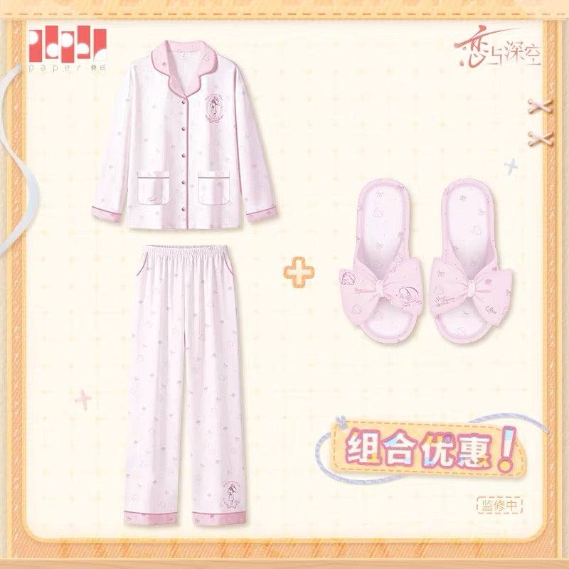 Love and Deepspace Sweet Dreams Woven Series Pajama + Slipper Set