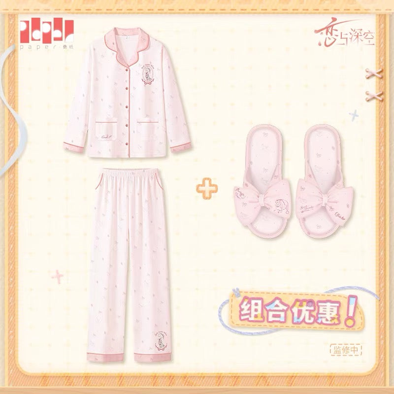 Love and Deepspace Sweet Dreams Woven Series Pajama + Slipper Set