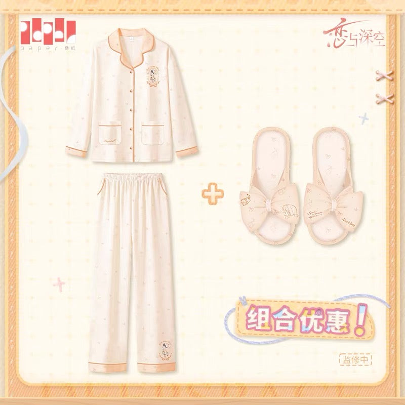 Love and Deepspace Sweet Dreams Woven Series Pajama + Slipper Set