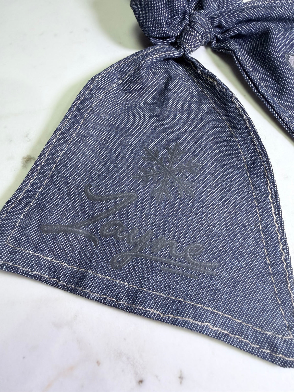 Love and Deepspace Character Chibi Denim Bunny Ear Scrunchie – Choose Your Choose Your Love Interest