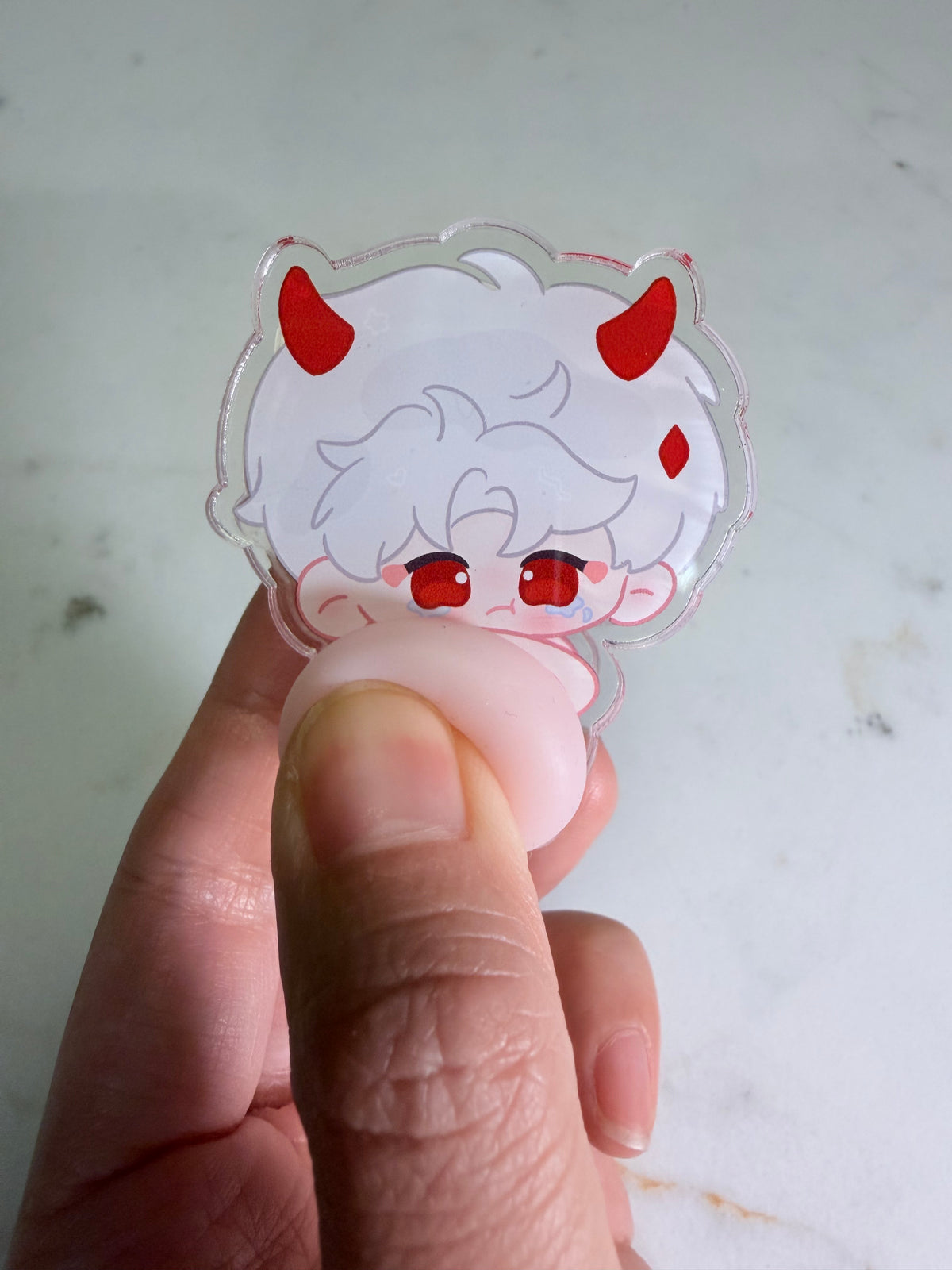 Love and Deepspace CharacterChibi Squishy Butt Acrylic Clip – Choose Your Love Interests