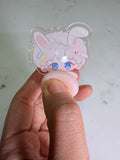 Love and Deepspace CharacterChibi Squishy Butt Acrylic Clip – Choose Your Love Interests