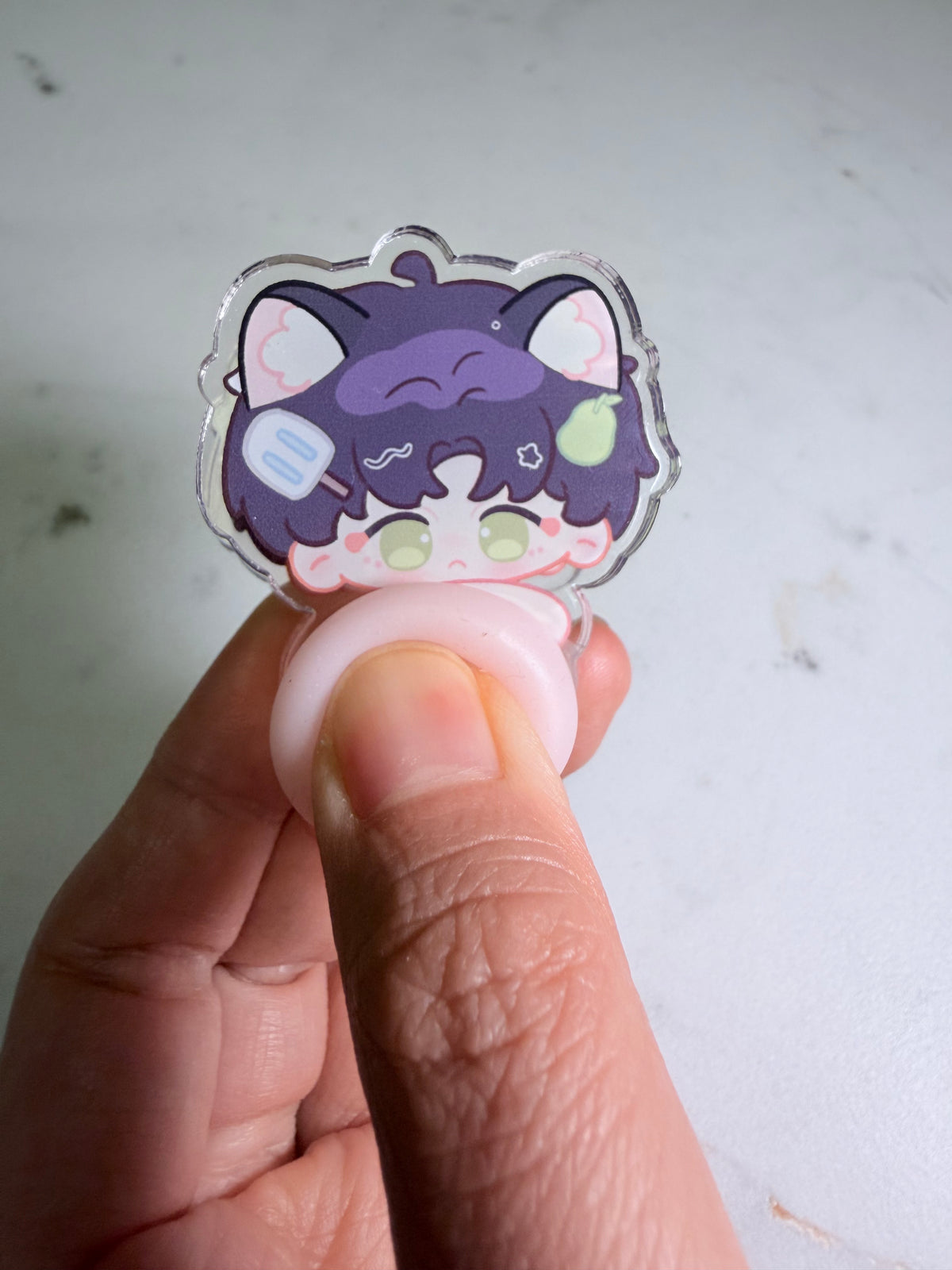 Love and Deepspace CharacterChibi Squishy Butt Acrylic Clip – Choose Your Love Interests