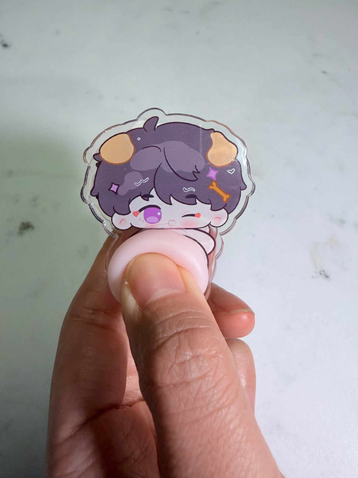 Love and Deepspace CharacterChibi Squishy Butt Acrylic Clip – Choose Your Love Interests